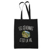 Tote Bag Noir Les Cévennes c’est la vie