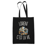Tote Bag Noir Lorient c’est la vie