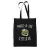 Tote Bag Noir Mantes-la-Jolie c’est la vie