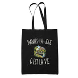 Tote Bag Noir Mantes-la-Jolie c’est la vie