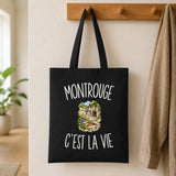 Tote Bag Noir Montrouge c’est la vie