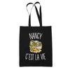 Tote Bag Noir Nancy c’est la vie