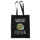 Tote Bag Noir Nanterre c’est la vie