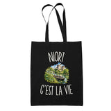 Tote Bag Noir Niort c’est la vie