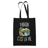 Tote Bag Noir Pantin c’est la vie