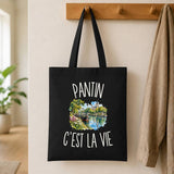 Tote Bag Noir Pantin c’est la vie