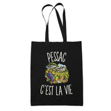 Tote Bag Noir Pessac c’est la vie