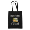 Tote Bag Noir Pontault-Combault c’est la vie
