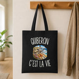Tote Bag Noir Quiberon c’est la vie