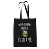 Tote Bag Noir Saint-Germain-en-Laye c’est la vie