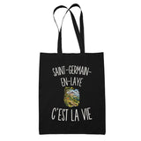 Tote Bag Noir Saint-Germain-en-Laye c’est la vie