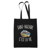 Tote Bag Noir Saint-Nazaire c’est la vie