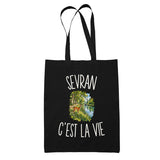 Tote Bag Noir Sevran c’est la vie