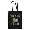 Tote Bag Noir Vaulx-en-Velin c’est la vie
