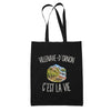 Tote Bag Noir Villenave-d’Ornon c’est la vie