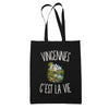 Tote Bag Noir Vincennes c’est la vie