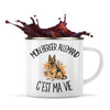 Mug Métal Émaillé Mon Berger Allemand c'est ma vie