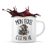 Mug Métal Émaillé Mon Teckel c'est ma vie