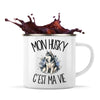 Mug Métal Émaillé Mon Husky c'est ma vie