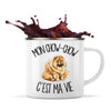 Mug Métal Émaillé Mon Chow-Chow c'est ma vie