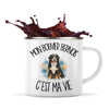 Mug Métal Émaillé Mon Bouvier Bernois c'est ma vie