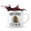 Mug Métal Émaillé Mon Barbet c'est ma vie