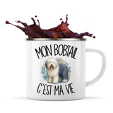 Mug Métal Émaillé Mon Bobtail c'est ma vie