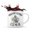 Mug Métal Émaillé Mon Dogue Allemand c'est ma vie