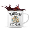 Mug Métal Émaillé Mon Eurasier c'est ma vie