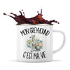 Mug Métal Émaillé Mon Greyhound c'est ma vie
