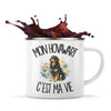 Mug Métal Émaillé Mon Hovawart c'est ma vie