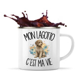 Mug Métal Émaillé Mon Lagotto c'est ma vie