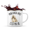 Mug Métal Émaillé Mon Lhassa Apso c'est ma vie