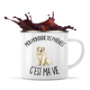Mug Métal Émaillé Mon Montagne des Pyrénées c'est ma vie