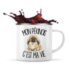 Mug Métal Émaillé Mon Pékinois c'est ma vie
