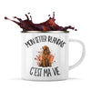 Mug Métal Émaillé Mon Setter Irlandais c'est ma vie
