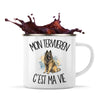 Mug Métal Émaillé Mon Tervueren c'est ma vie