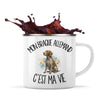 Mug Métal Émaillé Mon Braque Allemand c'est ma vie