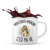 Mug Métal Émaillé Mon Cocker Américain c'est ma vie