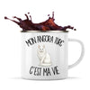 Mug Métal Émaillé Mon Angora Turc c'est ma vie