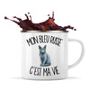 Mug Métal Émaillé Mon Bleu Russe c'est ma vie