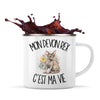 Mug Métal Émaillé Mon Devon Rex c'est ma vie