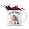 Mug Métal Émaillé Mon Chat Européen c'est ma vie