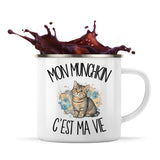 Mug Métal Émaillé Mon Munchkin c'est ma vie