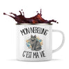Mug Métal Émaillé Mon Nebelung c'est ma vie