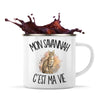 Mug Métal Émaillé Mon Savannah c'est ma vie