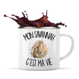 Mug Métal Émaillé Mon Savannah c'est ma vie