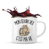 Mug Métal Émaillé Mon Selkirk Rex c'est ma vie