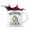 Mug Métal Émaillé Mon Singapura c'est ma vie