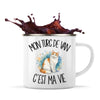 Mug Métal Émaillé Mon Turc de Van c'est ma vie
